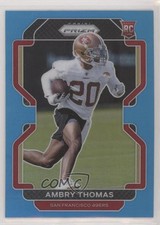 2021 Panini Prizm Rookie Light Blue Prizm Ambry Thomas #439 2qw