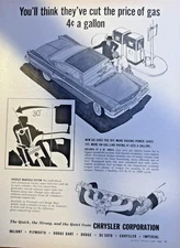 Vintage Magazine Advertisement 1960 Chrysler Corporation Save on Gas