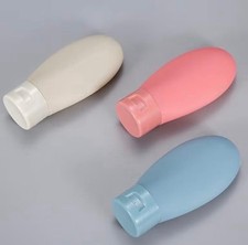 Travel Bottles 3Pcs Lotion, Conditioner, Body Lotion. Shampoo, Reusable 60ml