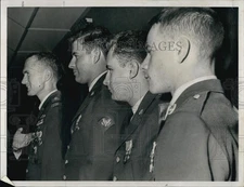 1966 Press Photo Capt. Gerard Devlin, Roger Gauthier, Glen Willard