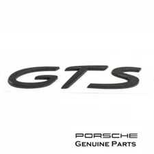 Porsche "GTS" BLACK Rear Emblem Macan 718 Boxster Cayman 95B853675E