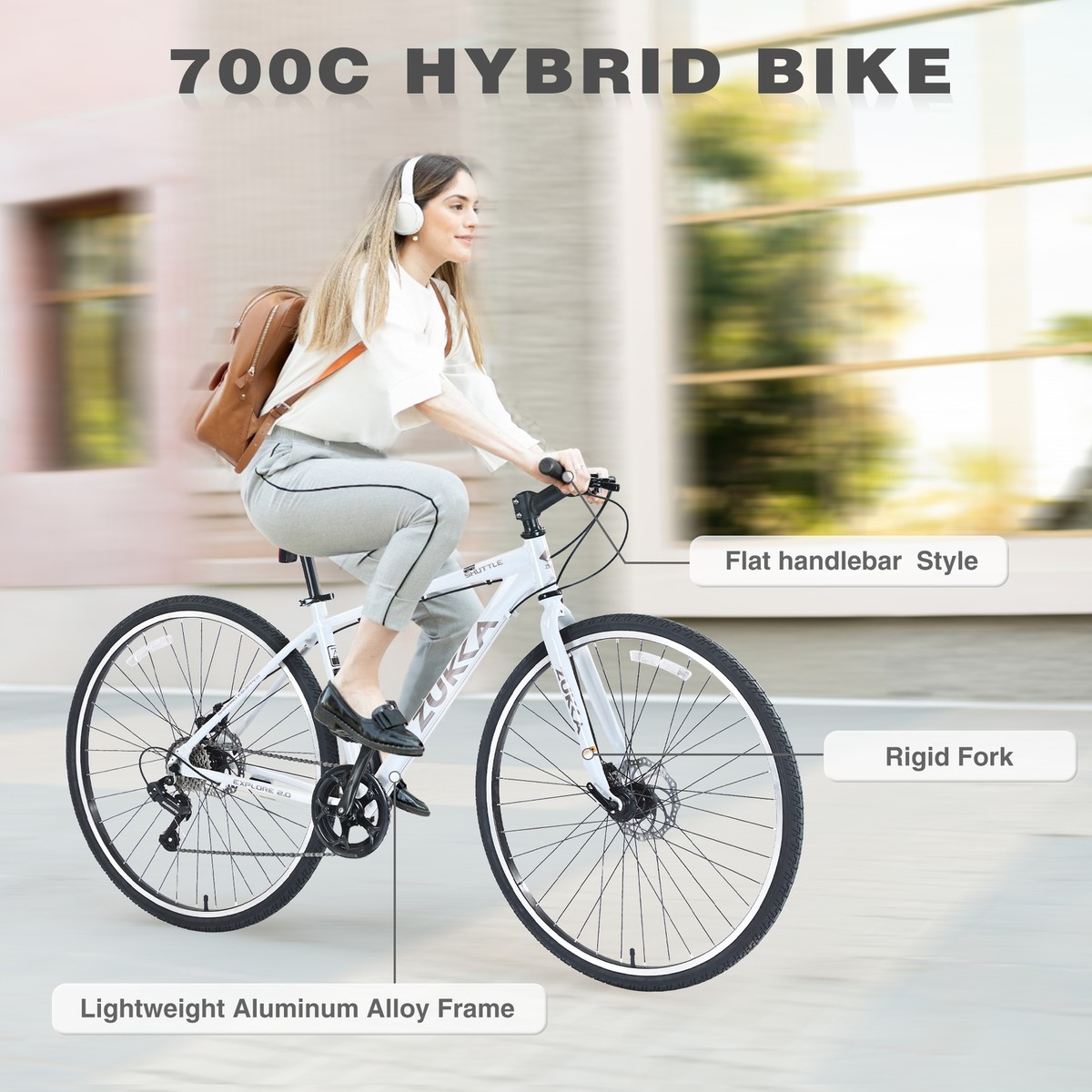 Shimano 7 Speed Alloy Frame Double Disc Brakes 700C Road Bike City
