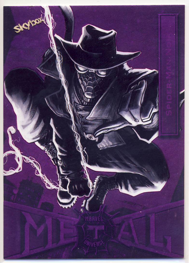 2022 Marvel Spider-man Spiderman Metal Universe Pink FX 85 Noir 44/75