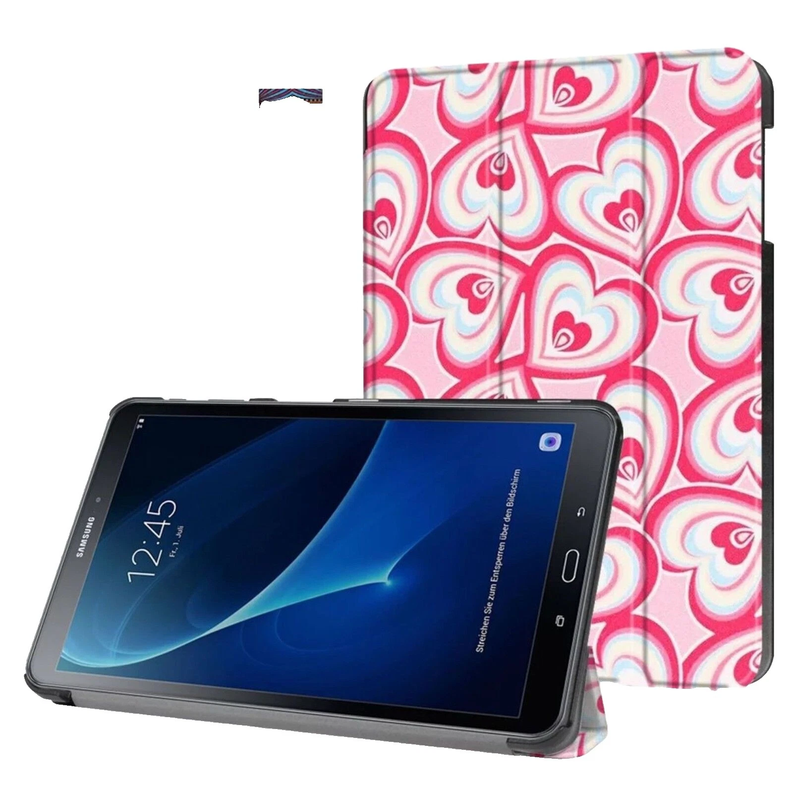 Lector de libros electrónicos y tablet multicolor cuero sintético Estuches, Fundas y teclado Folios Para Samsung Galaxy Tab