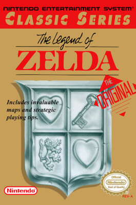 The Legend Of Zelda NES BOX ART Premium POSTER MADE IN USA