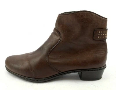 RIEKER DAMEN STIEFEL STIEFELETTEN BOOTS GR: 39 UK: 6 BRAUN - Bild 1 von 4