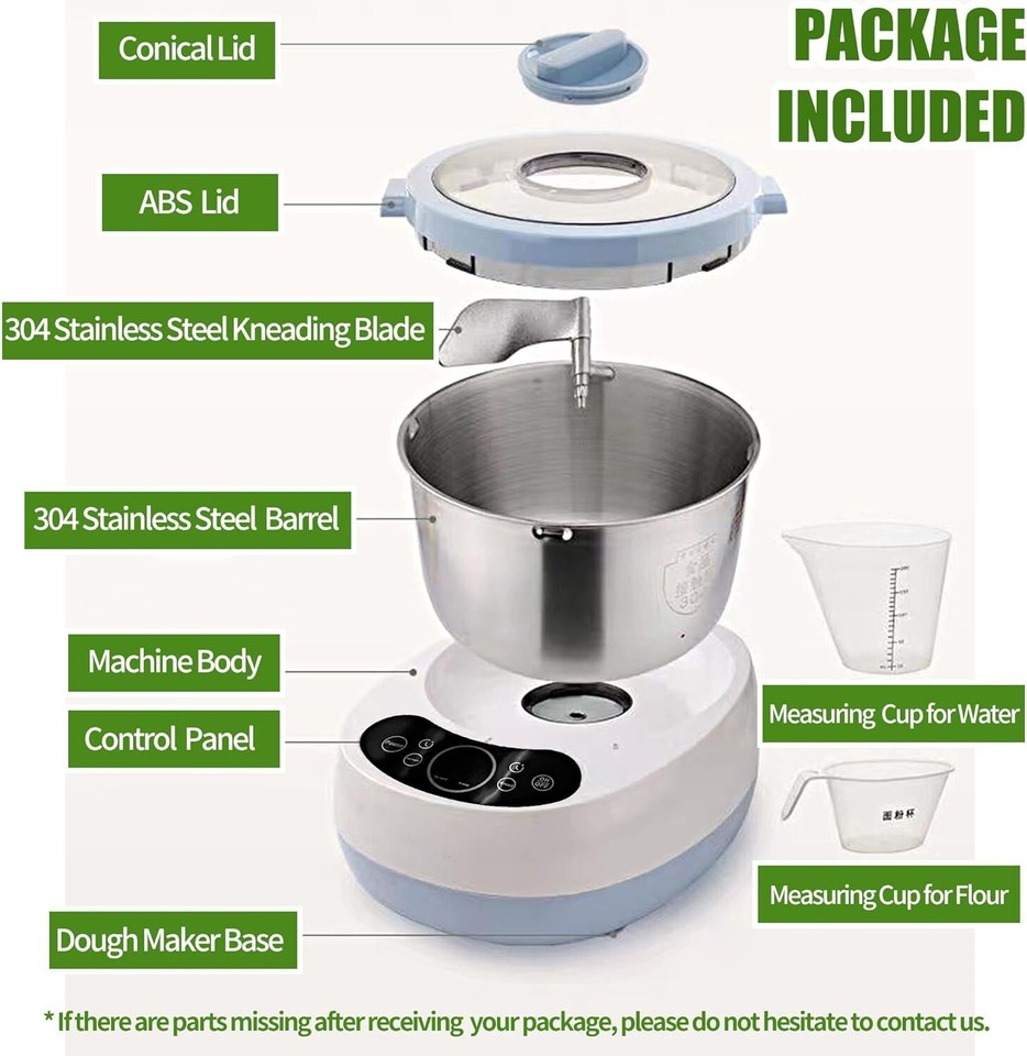Wixkix Pizza Dough Mixer Machine for Home Electric Dough Maker Machine