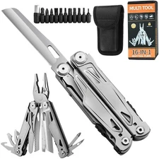 16-In-1 Multitool, Gifts for Men Dad Him Multi Tool Pliers, EDC Multi-Tool Kits