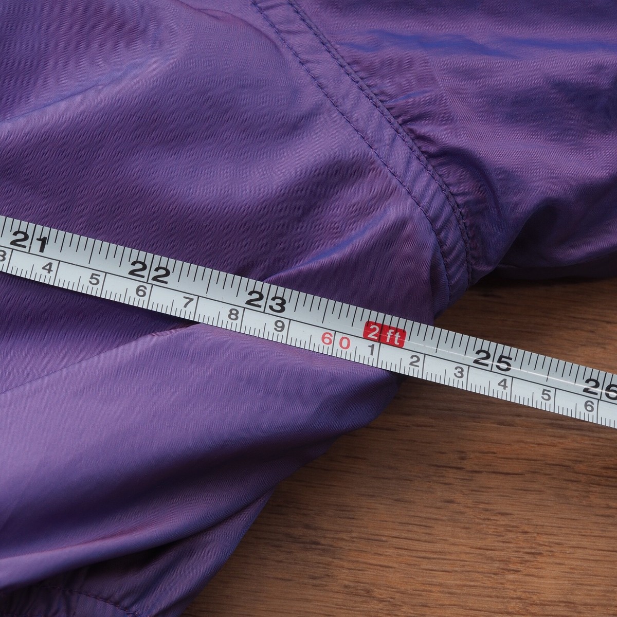 Ellesse Vintage Women's Purple Violet Puffer Ski Shimmer Coat