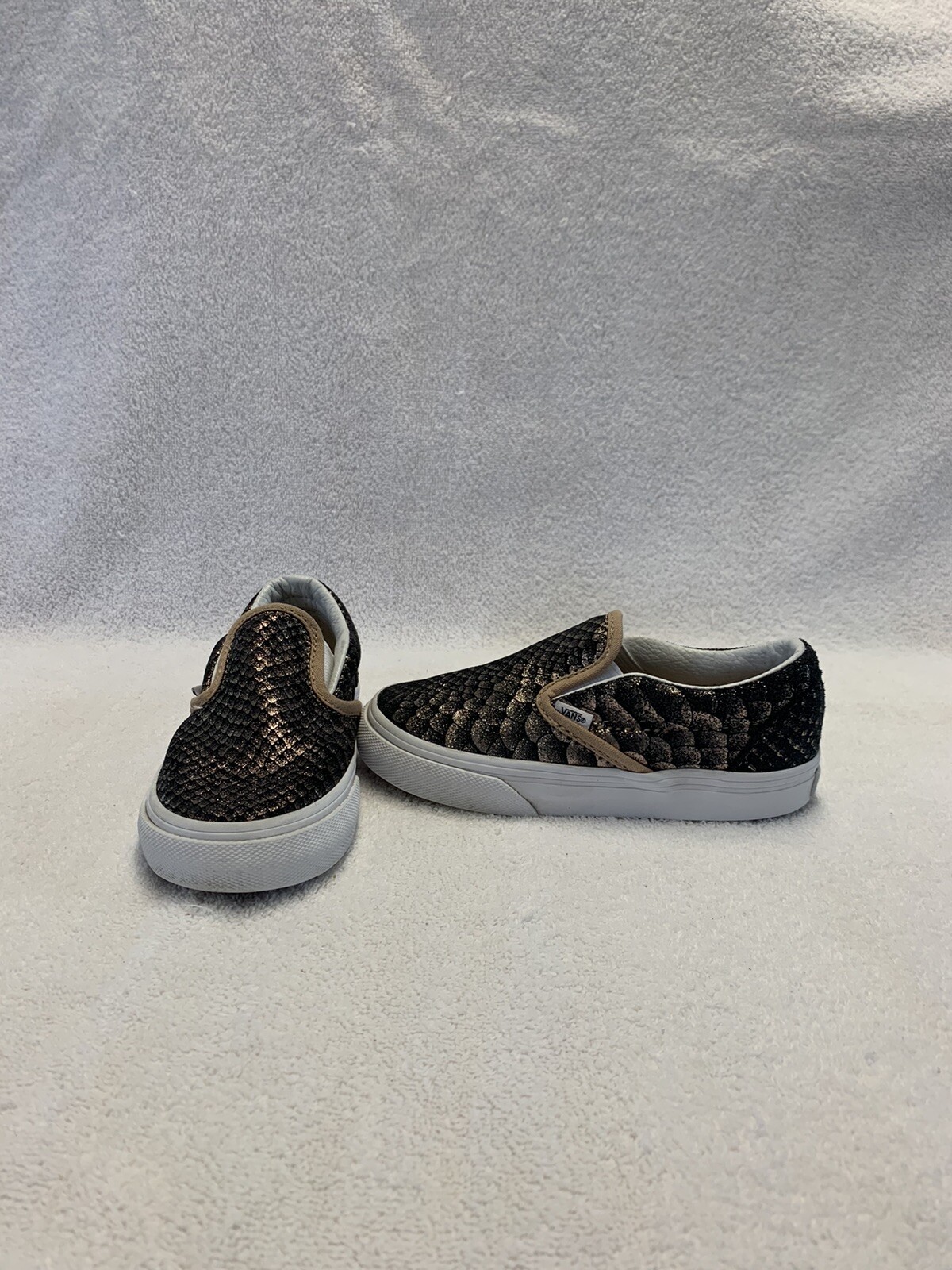 rose gold glitter vans