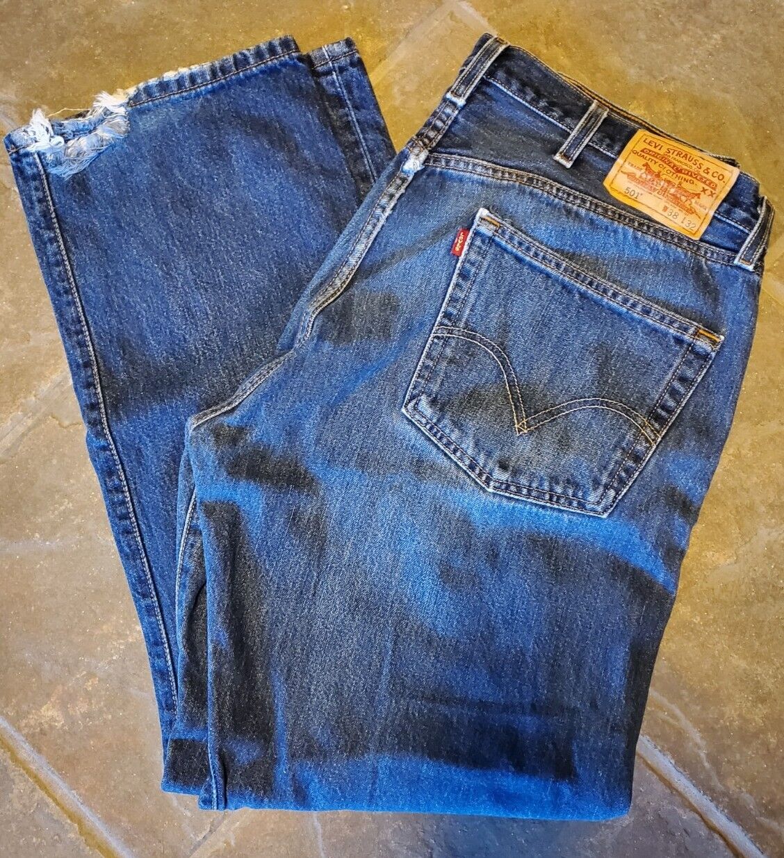 VINTAGE LEVI'S 501 XX JEANS~Medium Blue Wash~38x32~Pre-Owned with Wear~105  | eBay