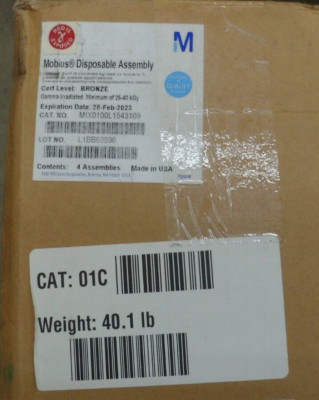 Millipore MIX0100L1543109 Mobius  Disposable Assembly Contents 1-4PK