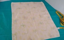 Baby Blanket Vintage Riegel Receiving Blanket Pastel Teddies Bunnies on Clouds