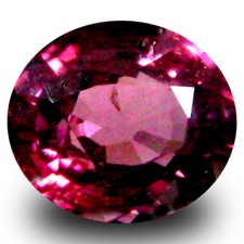 1.23 ct AAA Superior Oval Shape 7 x 6 mm Pinkish Red Rhodolite Garnet