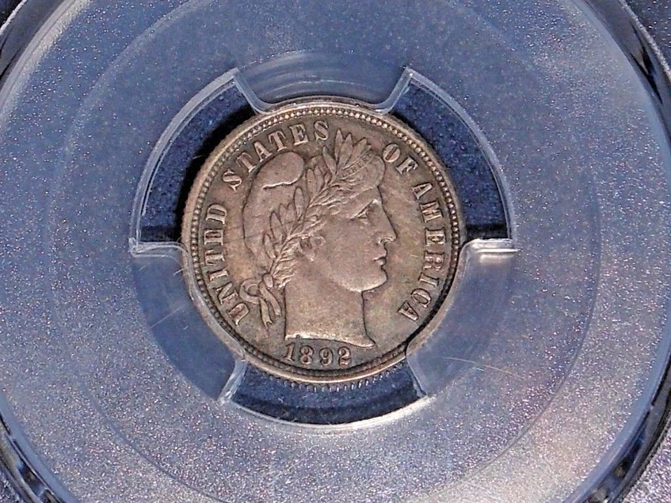 1892 10C (Proof) Barber Dime PCGS PR64  ~REAL NICE COLOR PROOF~ - Image 2 of 4