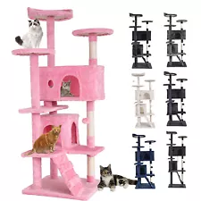 54" Cat Tree Tower Pet Furniture Activity Center Pet House Play w/Scratch Post