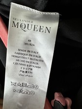 Alexander Mcqueen Men’s Black Pants Size 48