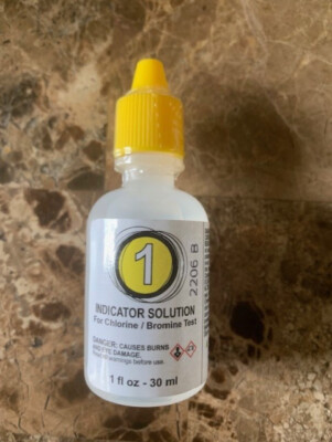 ***5 PACK***  Poolmaster Poolstyle #1 CHLORINE/BROMINE TEST KIT REAGENT - 1OZ