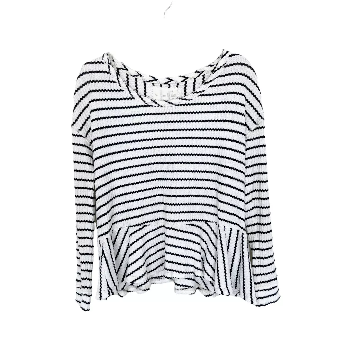 Waffle knit cheap peplum top
