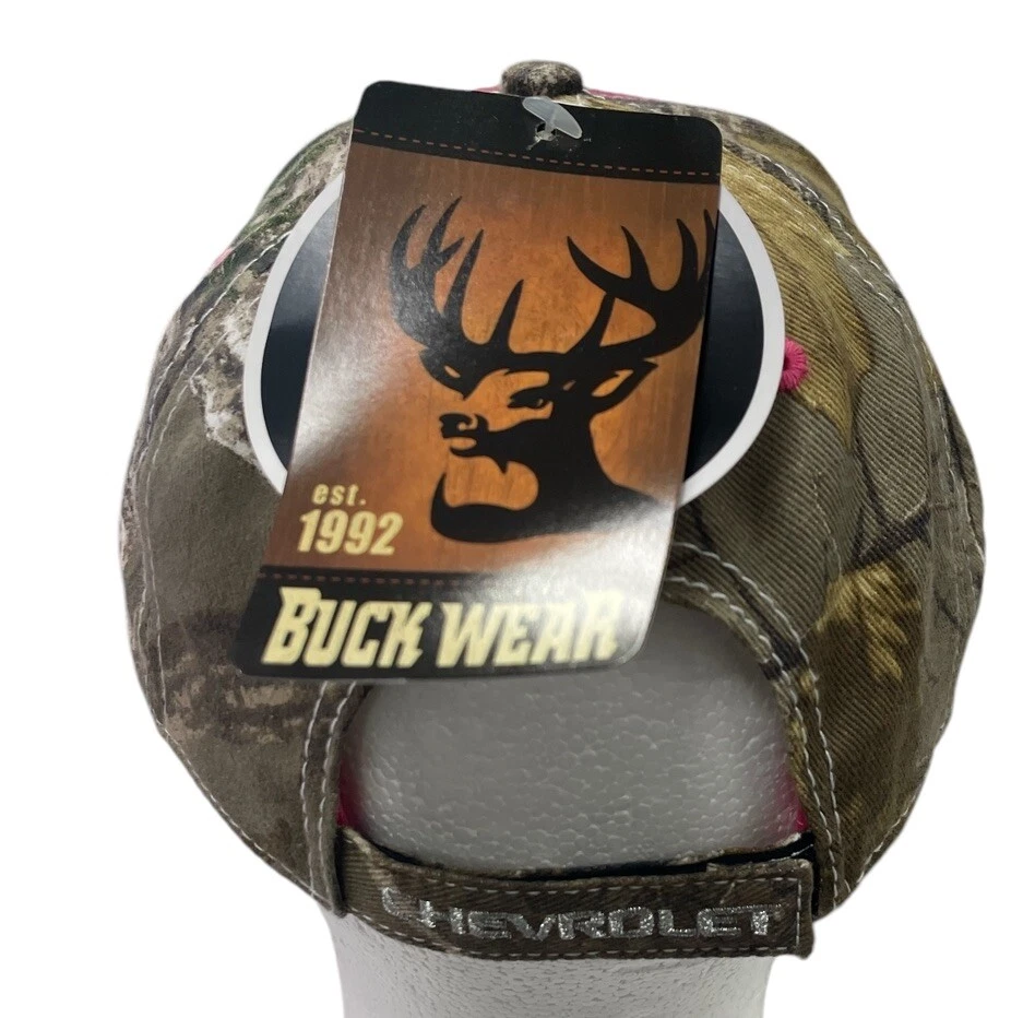 NWT Ladies Pink Chevrolet Chevy Bowtie Realtree Camo Adjustable Cap Hat - Image 3 of 4