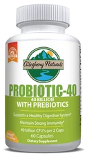 Allegheny Naturals 40 Billion Probiotics w/ Prebiotics- Digestive /Immune Health