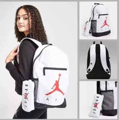 Air Jordan Set 2 Pencil Rucksack Unisex Tasche Original Neu Arbeit Schule Uni Laptop