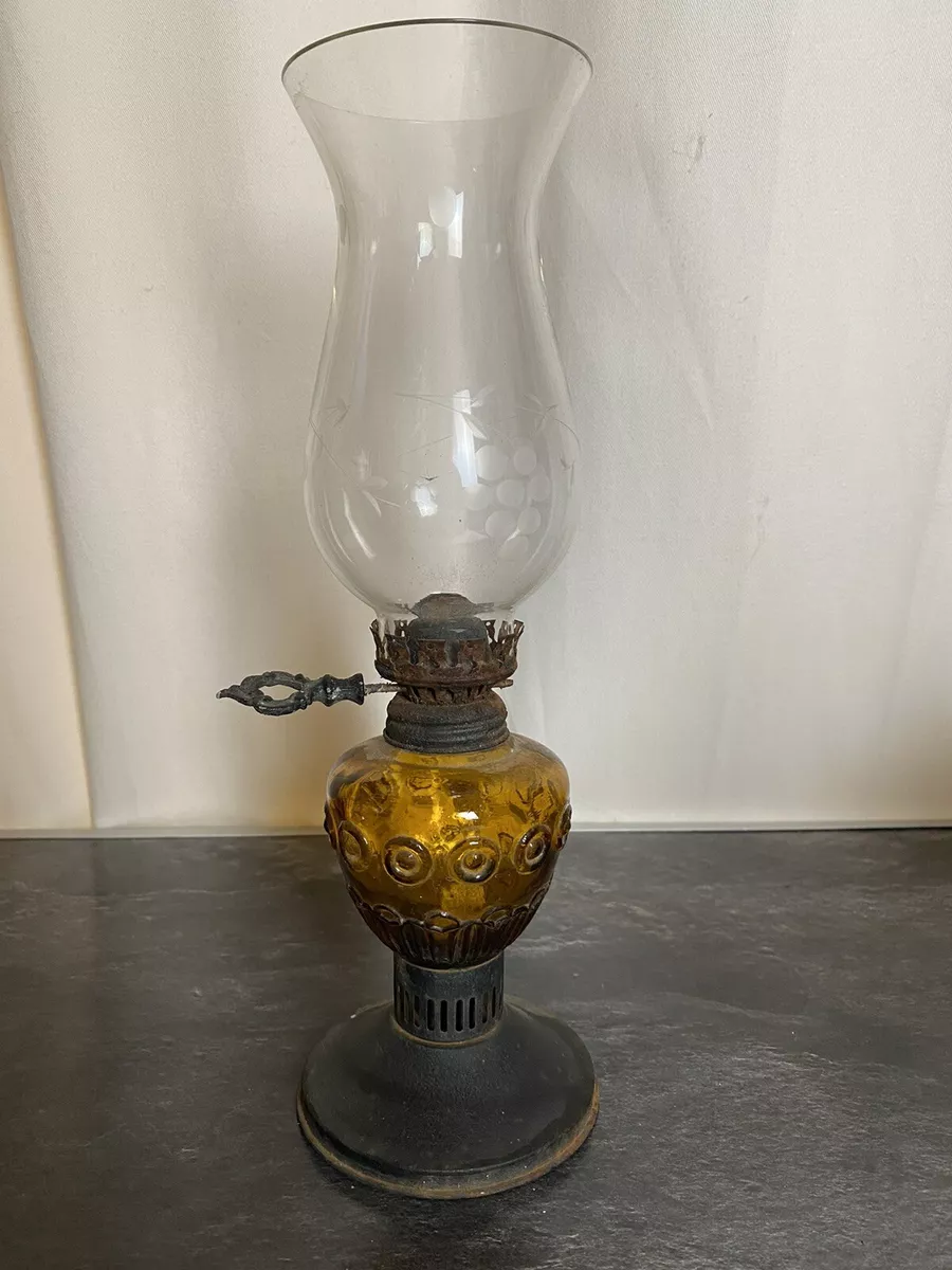 Oil/kerosene Lamp/wick/burner/tall and Heavy 