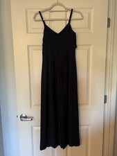 Topshop Navy Blue Pinstripe Jumpsuit - Size 2