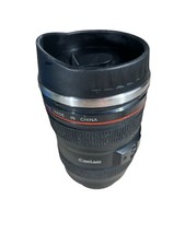 Canon Caniam Camera Lens EF 24-105mm Stainless Steel Travel Tea Coffee Mug Cup