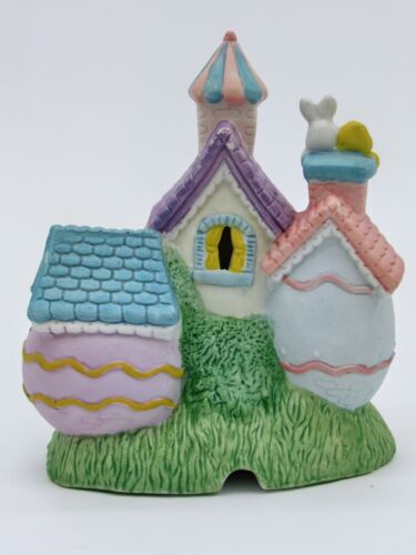 Easter Toy Shop Lighted Porcelain House 1994 – Holiday Village Easter Decor - Picture 7 of 9