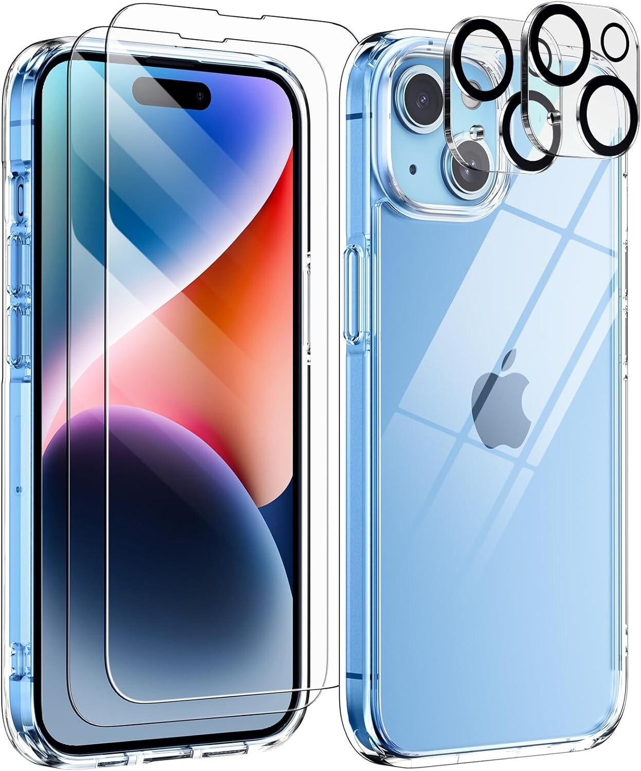 Aven 5 In 1 Iphone 15 Case With Full Body Protection, New, Clear Style-image