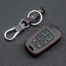 5 Buttons Leather Key Fob Holder Cover Case For Buick Excelle Regal Lacrosse