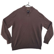 PERRY ELLIS PORTFOLIO Men's Sweater Long Sleeve Dark Brown Size XL