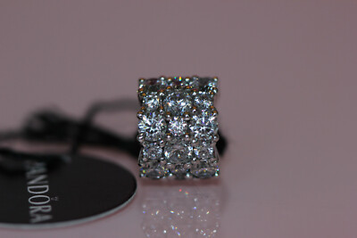 NWT WINTER 2019 PANDORA CLEAR SPARKLE CHARM 798487C01 TAG/ BOX $75 ...