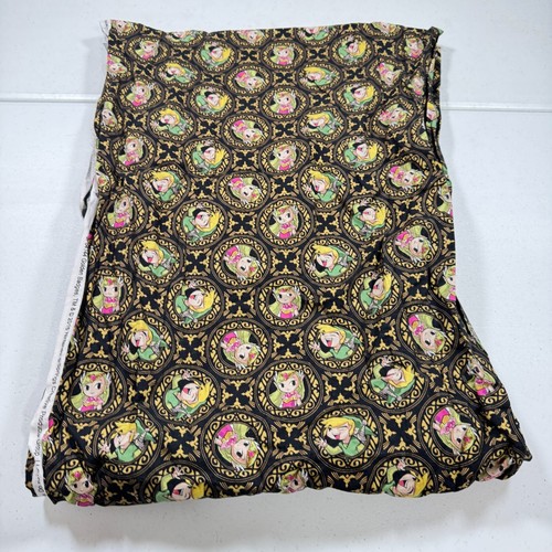springs fabric black nintendo golden badges 38x100 2.7 yards 2016 - Picture 15 of 17