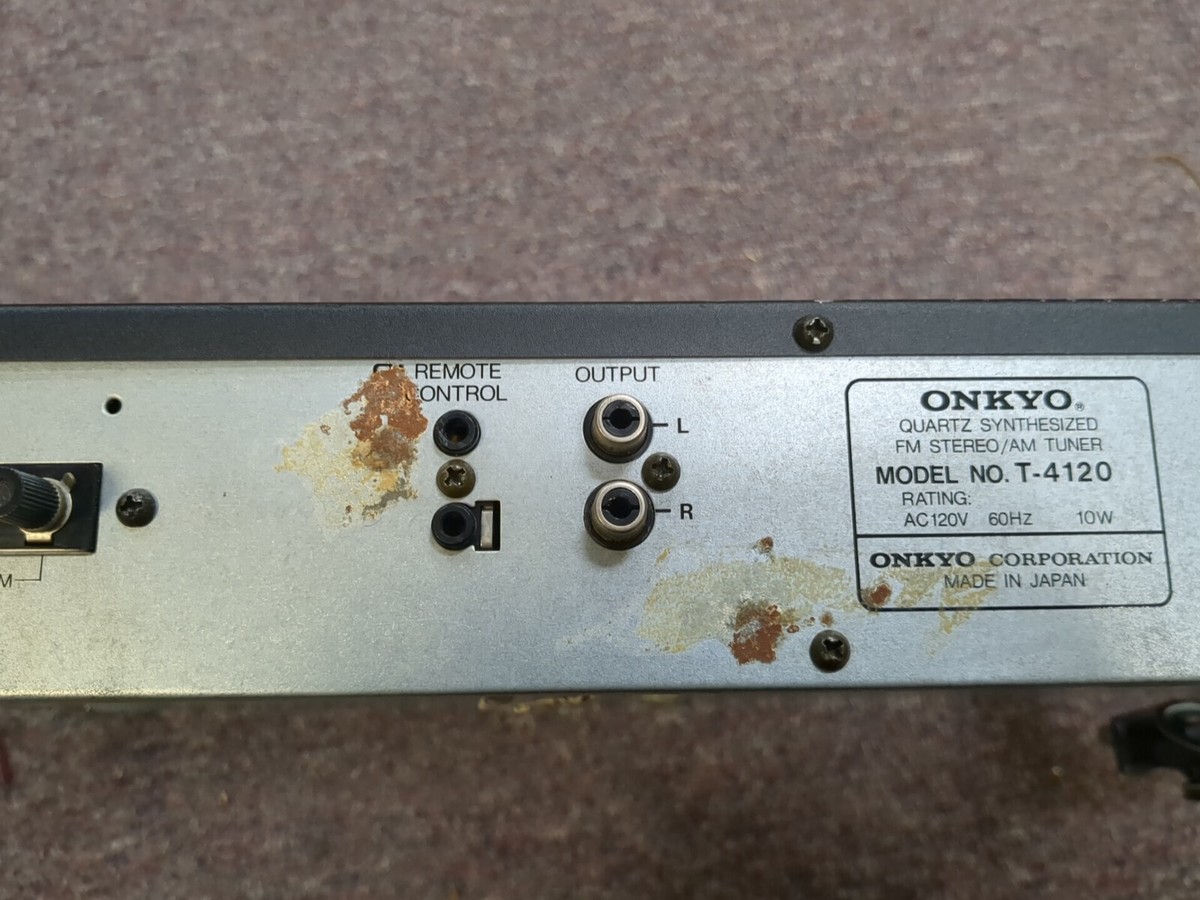 Onkyo T-4120 Quartz Synthesized Am/fm Stereo Tuner Japan R1 for