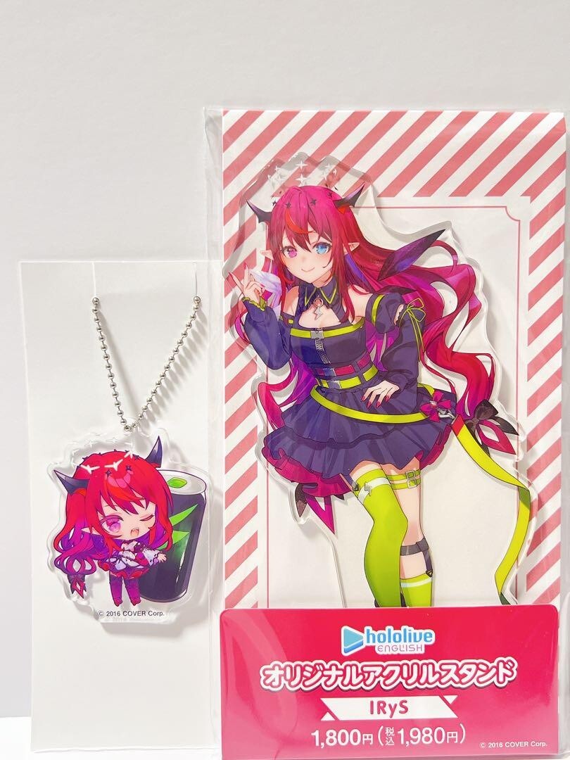Hololive x Family Mart IRyS Acrylic Stand Figure & Keychain Set