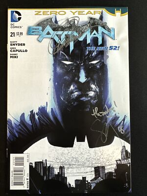 Batman #21 DC 1st Duke Thomas 1:25 Incentive Jock Variant New 52 2x Signed NM