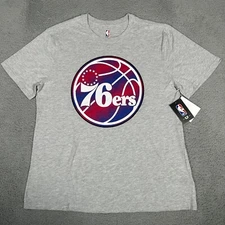 Philadelphia 76ers Shirt Mens XL Gray NBA UNK Joel Embiid Basketball Tee New