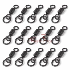 40，100，200X Carp Fishing Flexi Ring Swivels For Carp Ronnie Chod Rigs Size 8 11