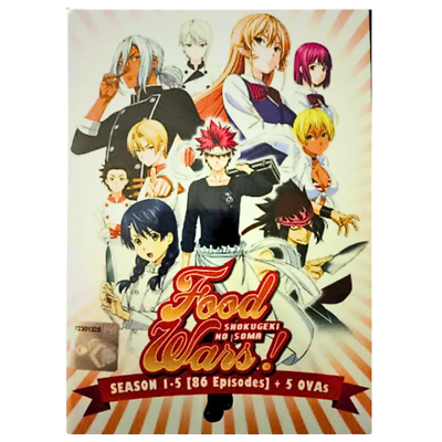 DVD Anime Food Wars! Shokugeki No Soma Season 1+2+3+4+5 (1-86 End