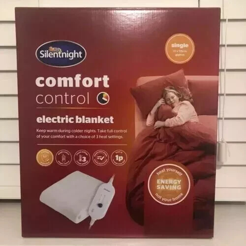 Silent Night Electric Blanket Full Size Single Control Silentnight