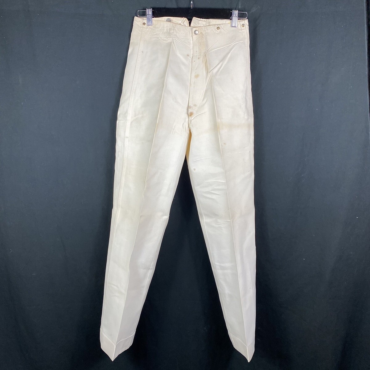 WWII US Army West Point Linen White Dress Pants Named | eBay
