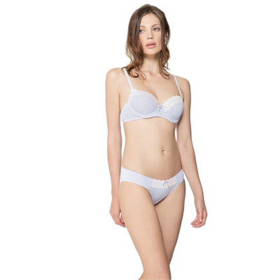 ANZUG UNTERWÄSCHE DESSOUS L. BIAGIOTTI BALCONETTE BH UND ABGESTIMMTER SLIP 423