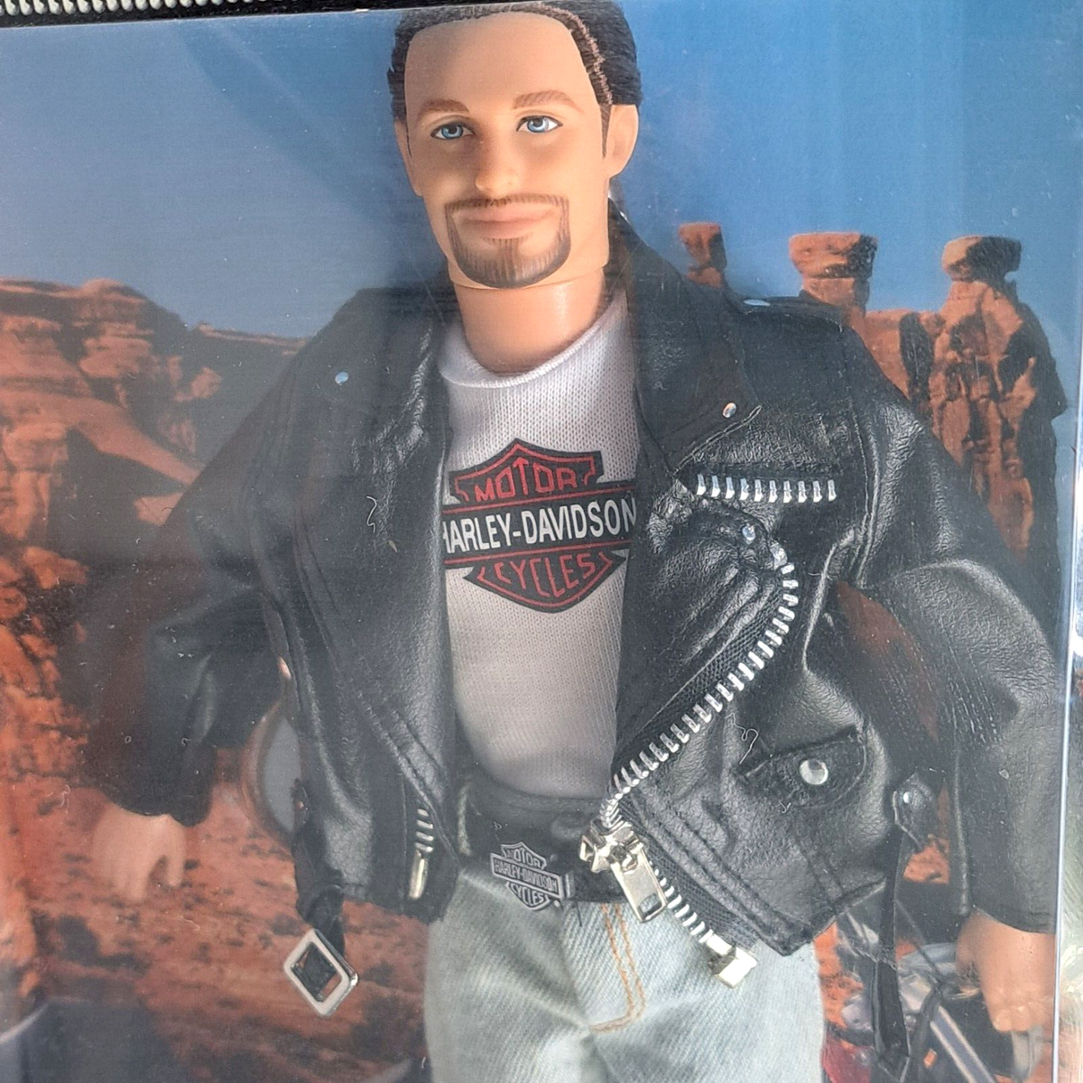 HARLEY DAVIDSON MOTORCYCLE 1998 BARBIE DOLL KEN #1 VINTAGE