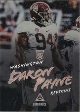 2018 Panini Luminance #126 Daron Payne RC - FB