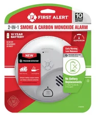 NEW First Alert 2-in-1 Smoke & Carbon Monoxide Alarm Early Detect 10 Yr Battery