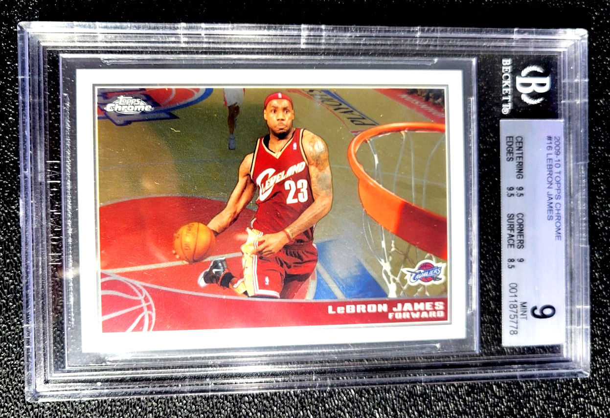 2009 BGS 9 MINT LEBRON JAMES TOPPS CHROME SP /999 #16 G6479