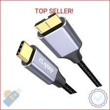 External Hard Drive Cable USB C 1.5FT, 10Gbps Micro B 3.0 to Type C Cord Wire Re