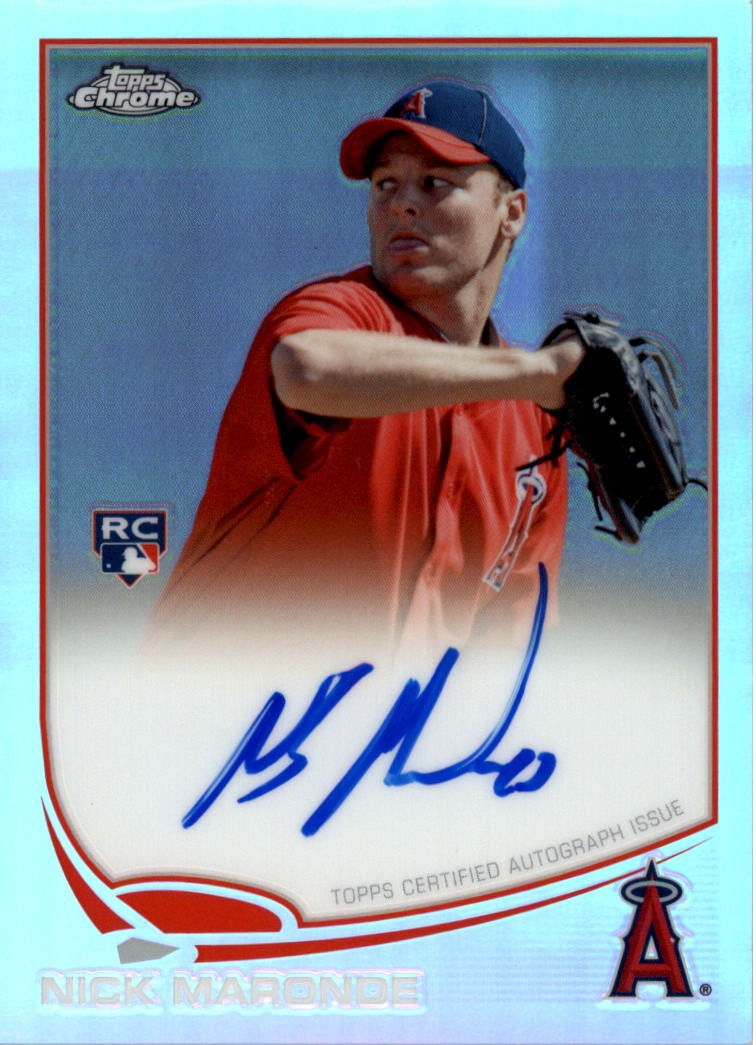 2013 Topps Chrome Rookie Autographs Refractors #24 Nick Maronde Auto /499 -BB